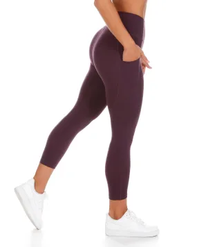 7/8 Aura Ascend Leggings - Wine