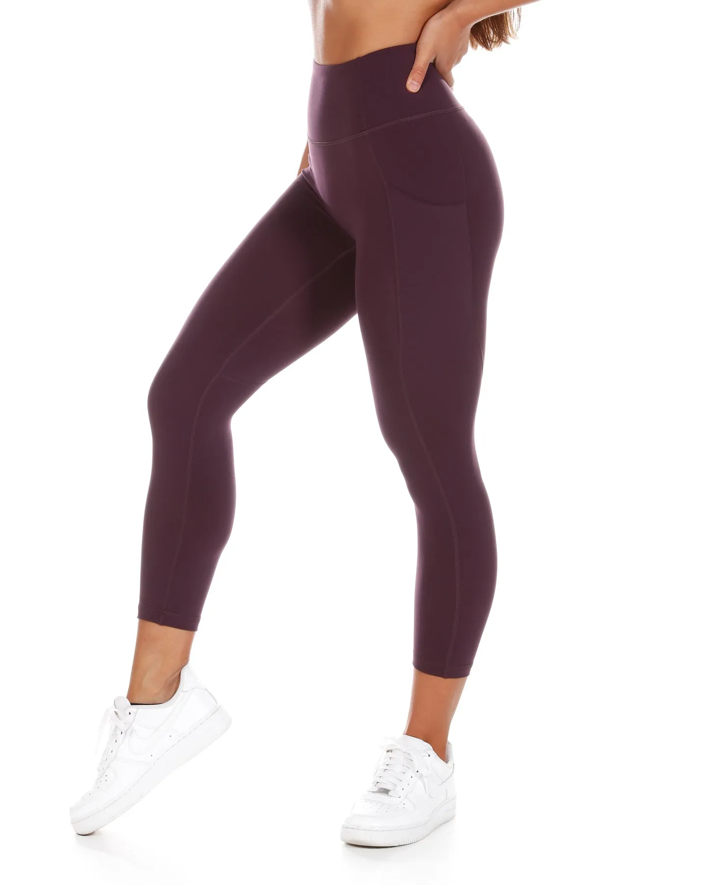 7/8 Aura Ascend Leggings - Wine