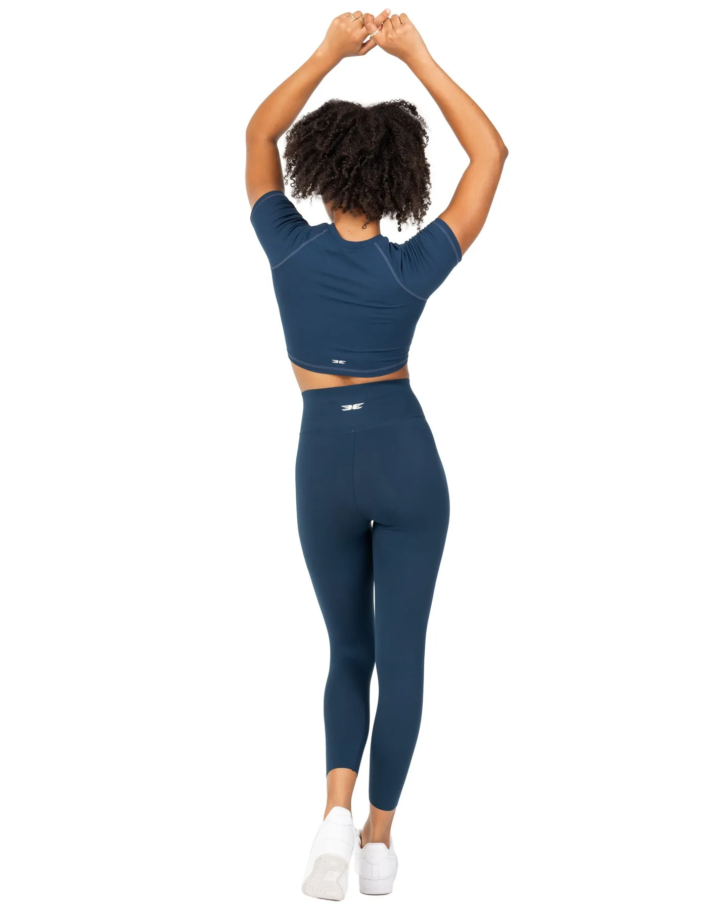 7/8 Aura Bonded Leggings - Navy