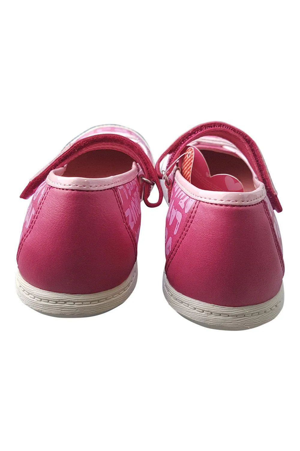 AGATHA RUIZ DE LA PRADA Girls Canvas Pink Writing Pumps (34)