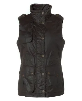 Alma Wax Gilet - Dark Olive