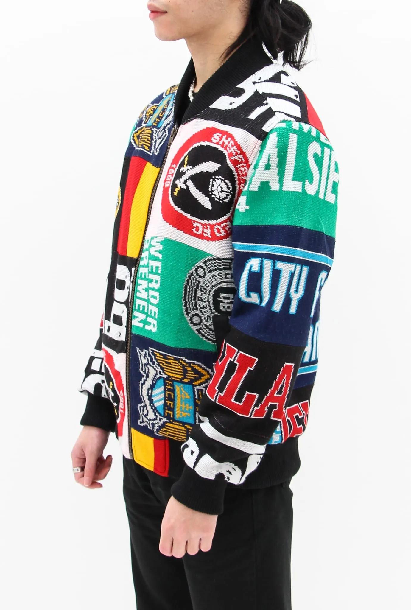 AM Re-Worked Football Scarf Jacket #16