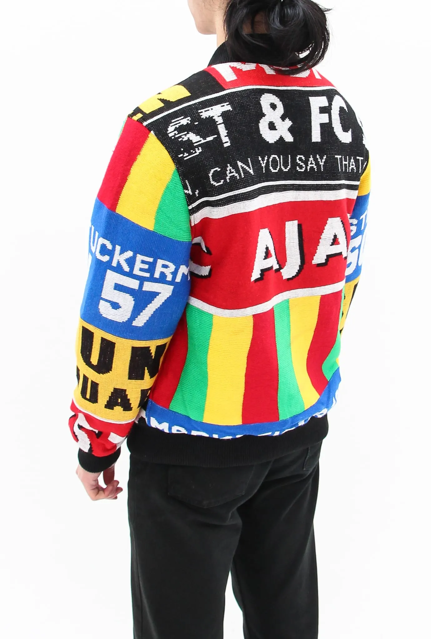 AM Re-Worked Football Scarf Jacket #26