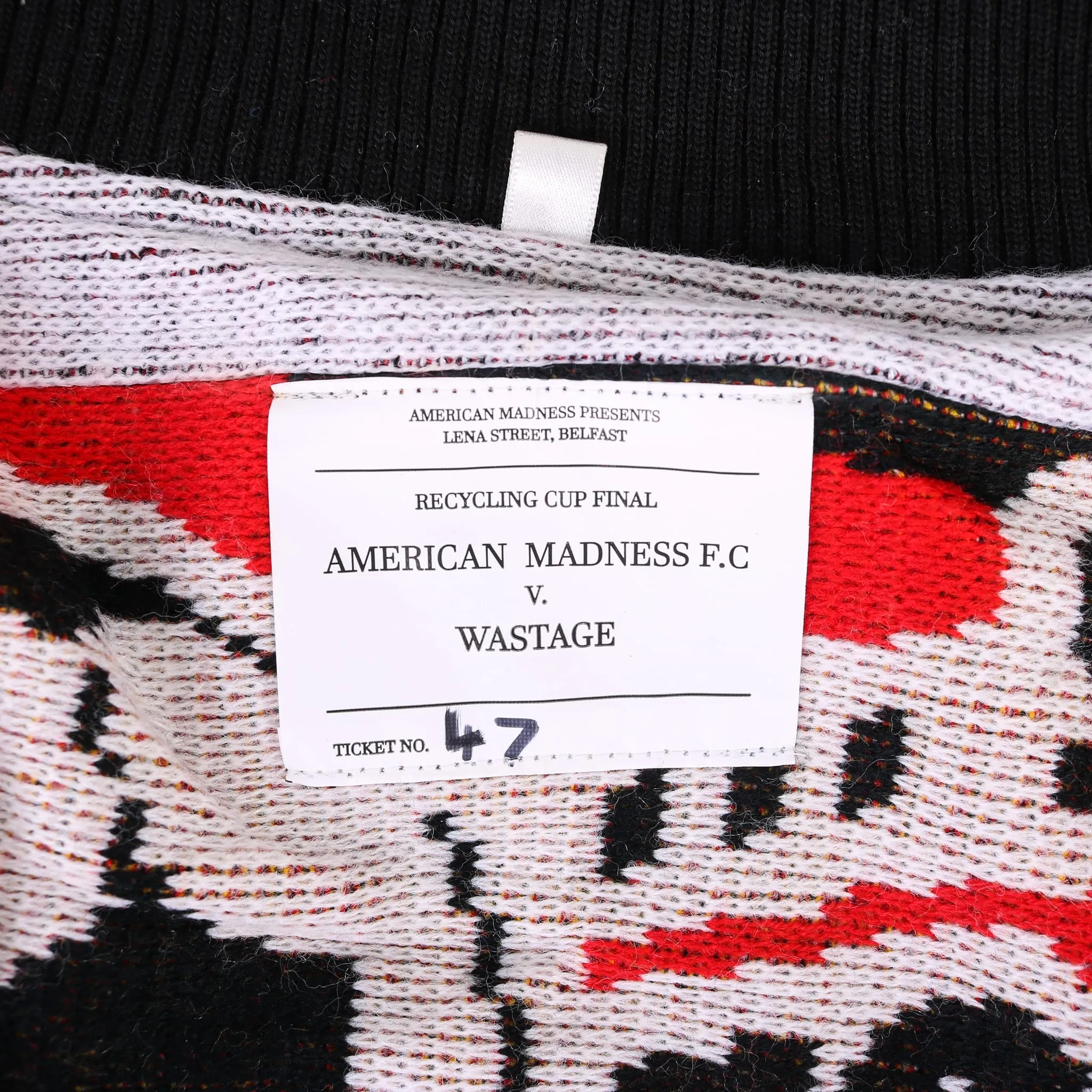 AM Re-Worked Football Scarf Jacket #47