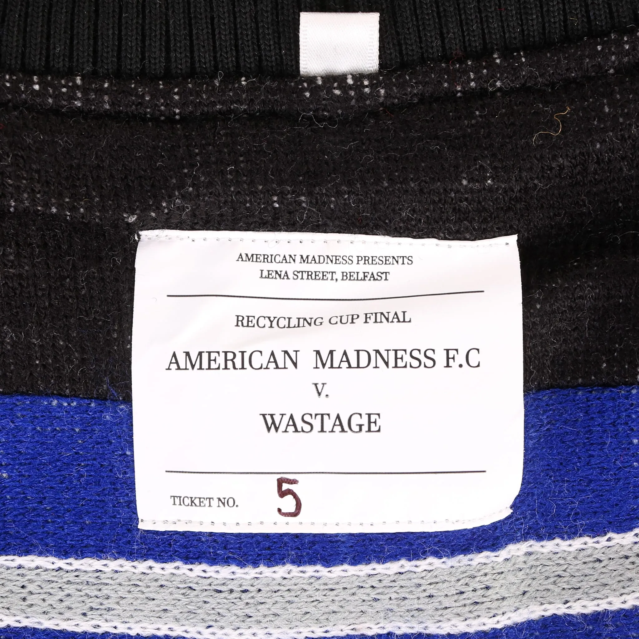 AM Re-Worked Football Scarf Jacket #5