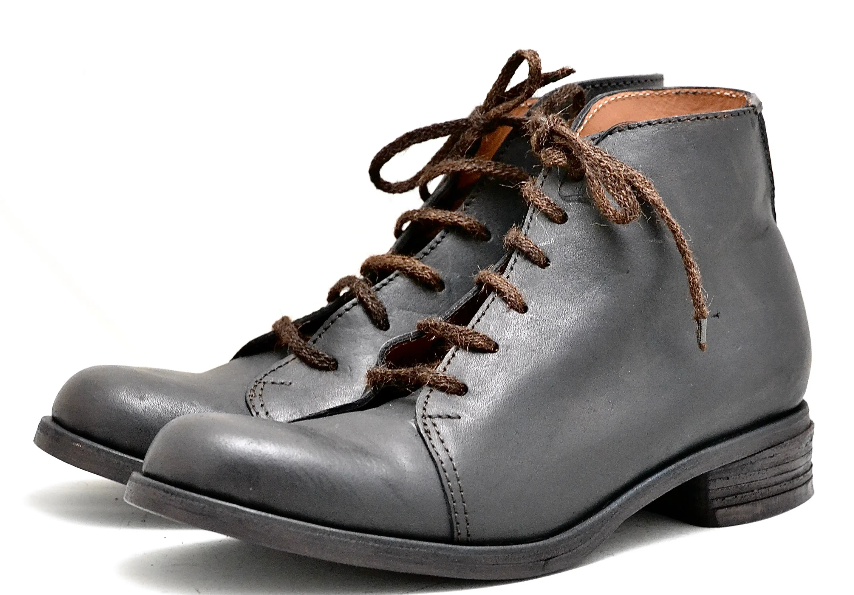 Asym derby boot  |  Black/ brown | Horse