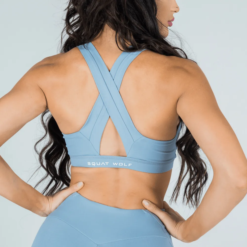 Athena Pastel Blue Look | Bra   Leggings