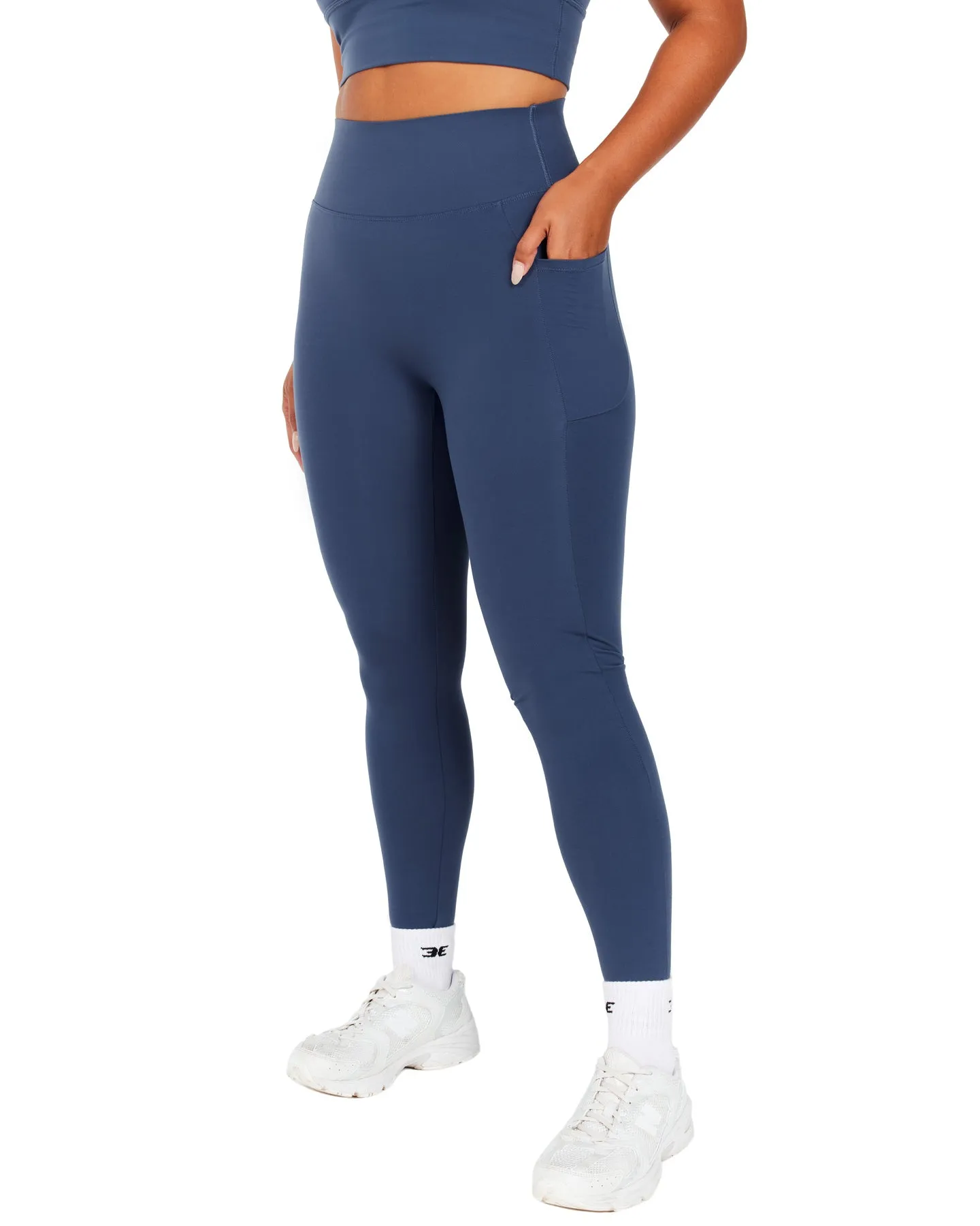 Aura Bonded Ascend Leggings - Soft Navy