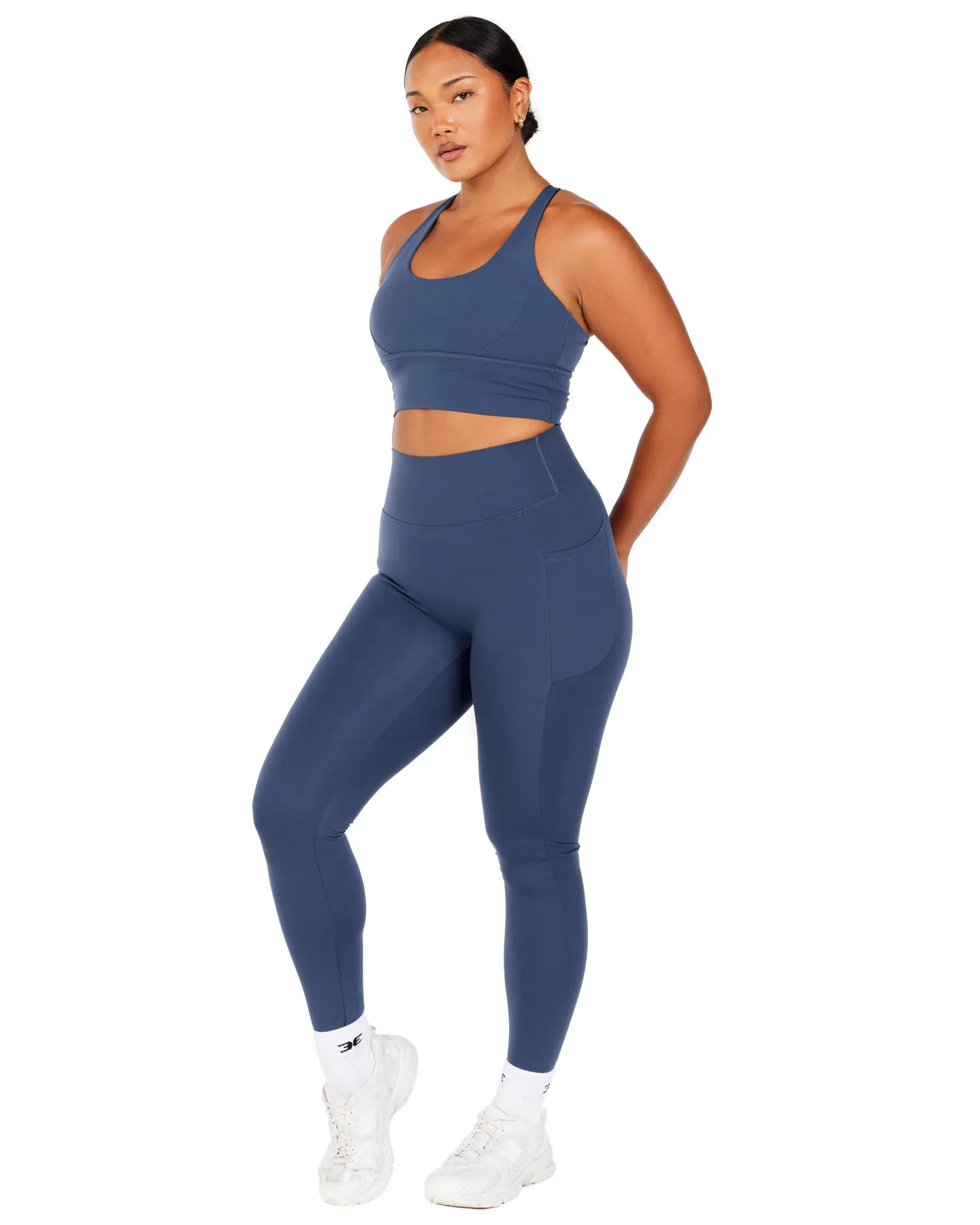 Aura Bonded Ascend Leggings - Soft Navy