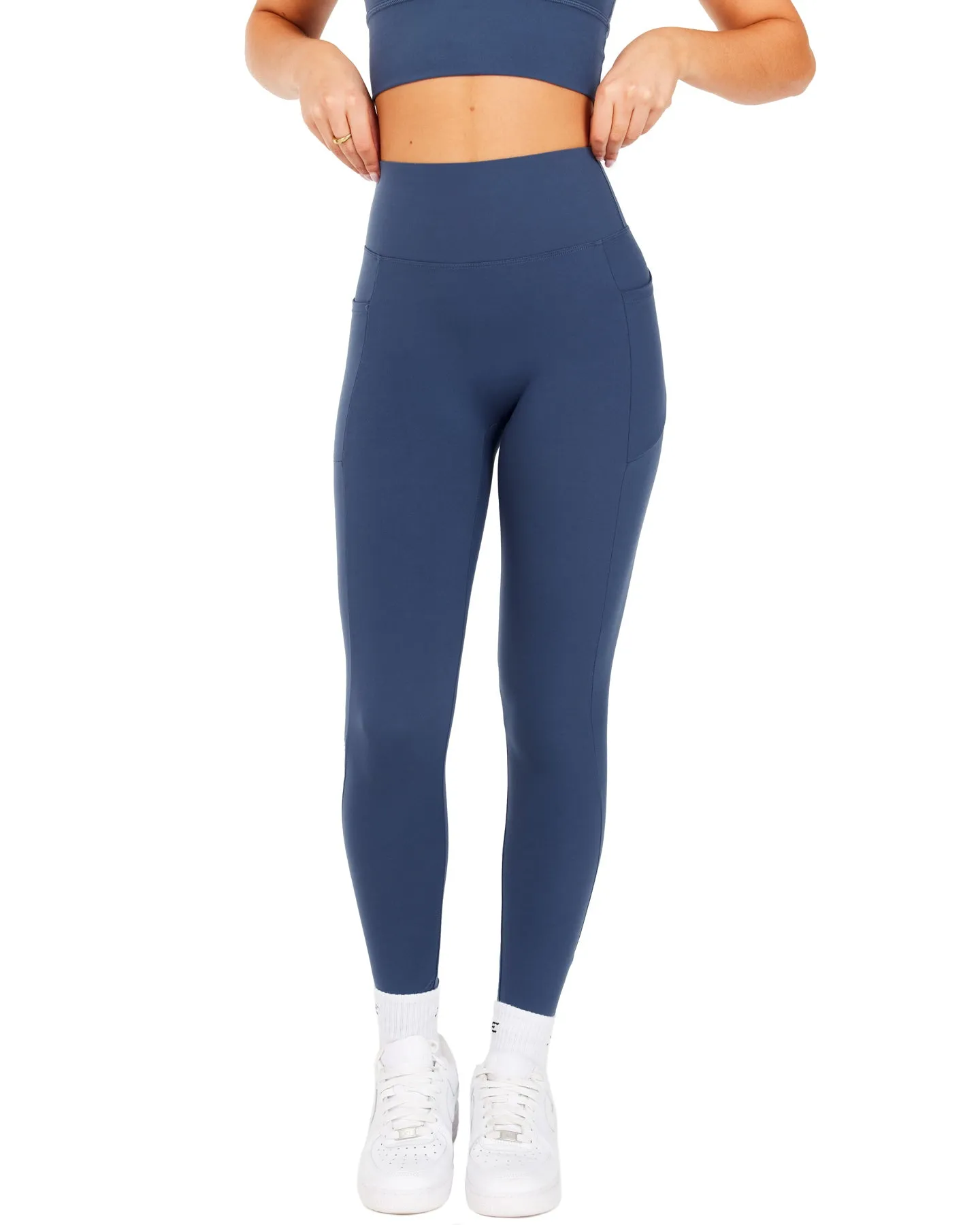 Aura Bonded Ascend Leggings - Soft Navy