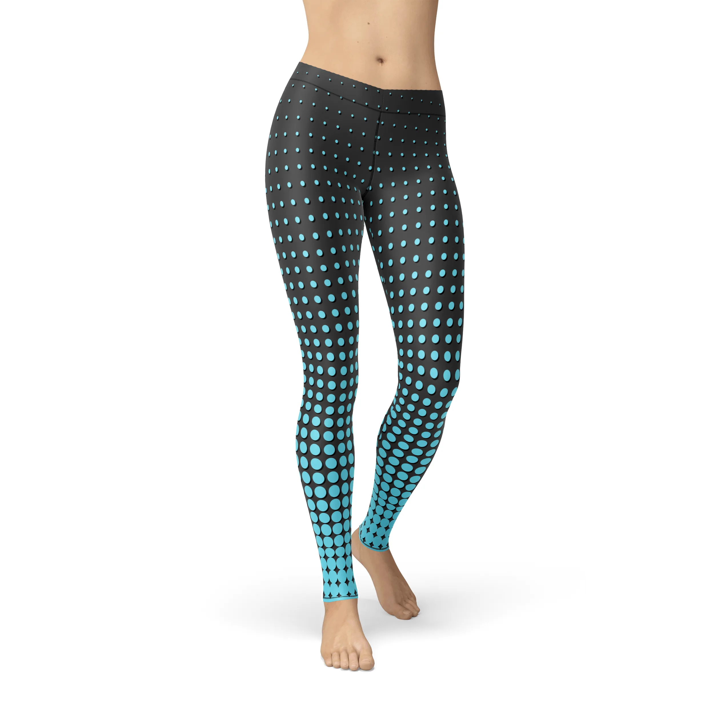 Avery Blue Dots Leggings