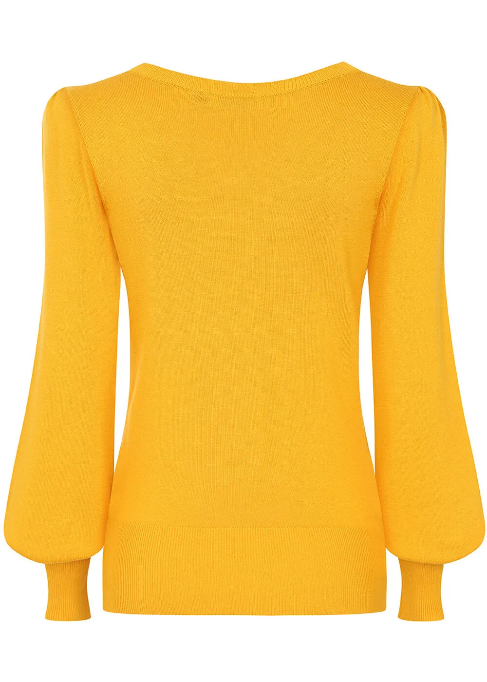 Banned Una Cable 40's Jumper Mustard