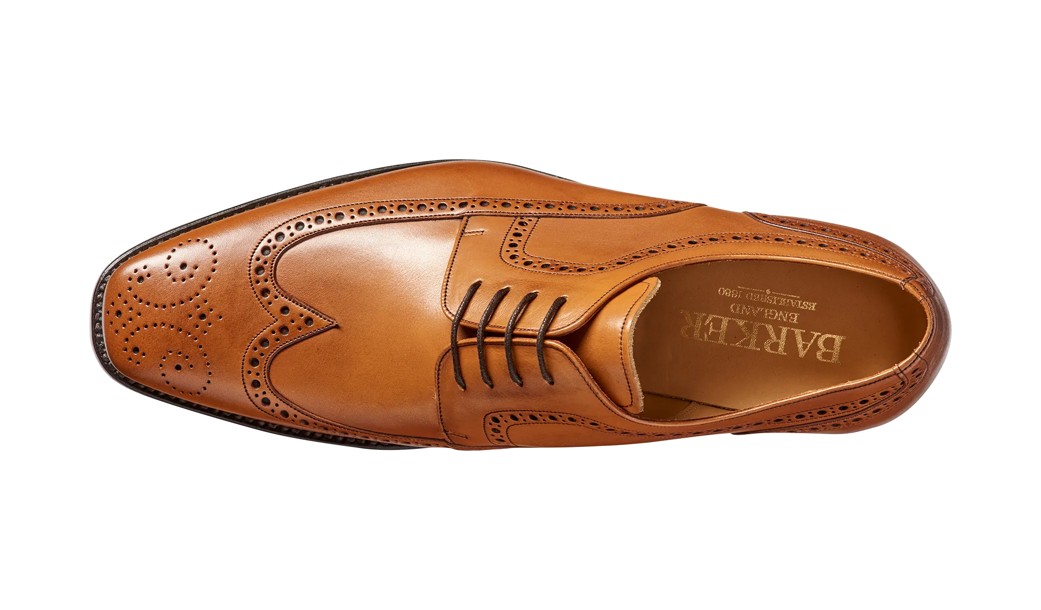 Barker Larry  Brogue Derby  - Cedar Calf