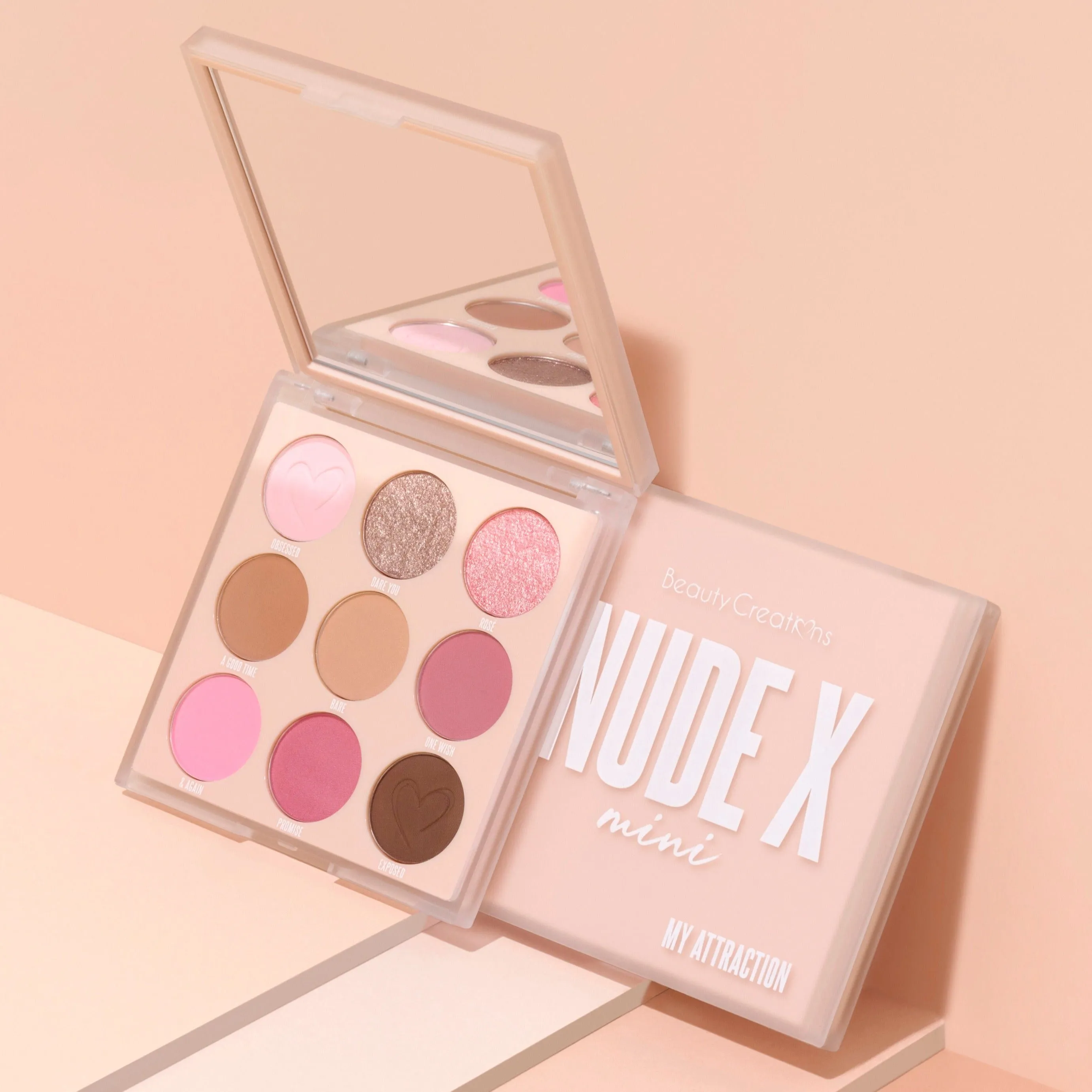 BEAUTYCREATIONS Nude X My Attraction Paleta de Sombras 9 Tonos