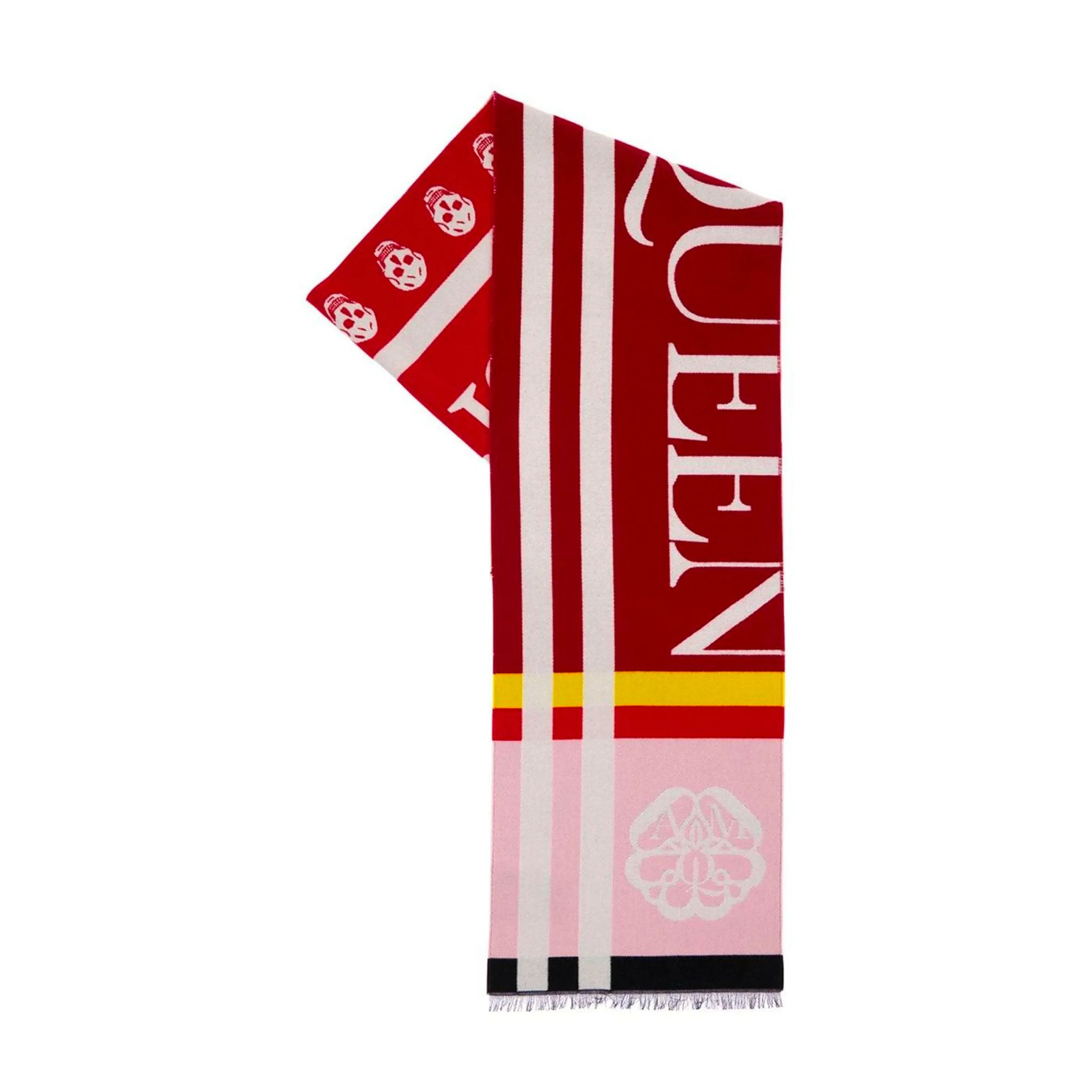 Block Logo Scarf, Bordeaux/Red