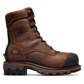 Boondock HD 8 Inch Composite-Toe Waterproof Ins 400G Logger Work Boot Brown