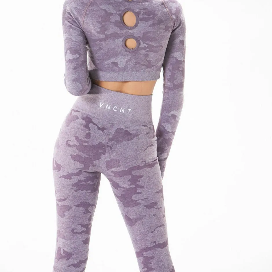 Camo 2.0 Leggings- Lavender