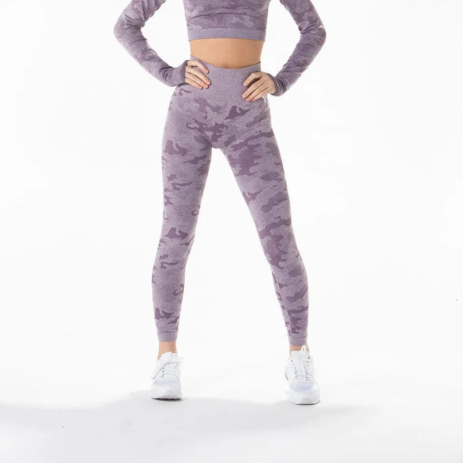 Camo 2.0 Leggings- Lavender