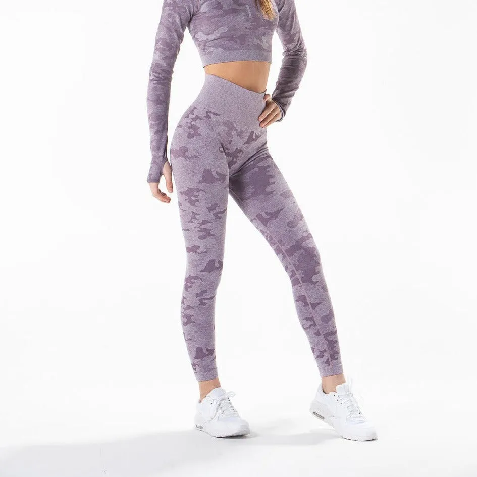 Camo 2.0 Leggings- Lavender