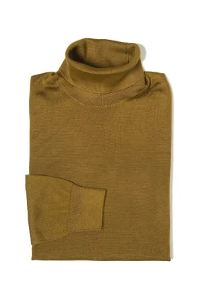 Caruso MA35 Camel Cashmere/Silk Turtle Neck Sweater