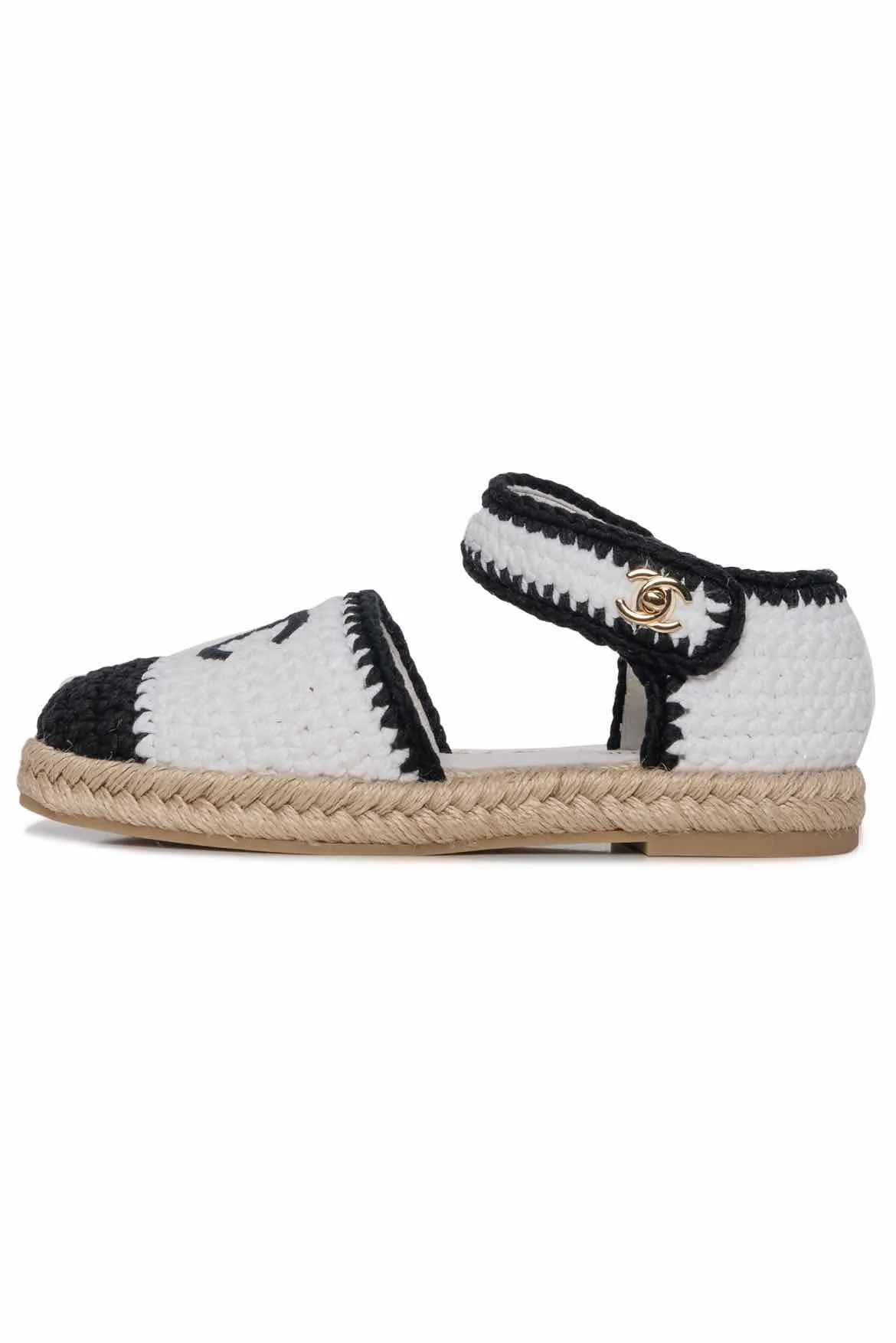 Chanel 2022 CC Knit Cap Toe Size 36 Espadrilles