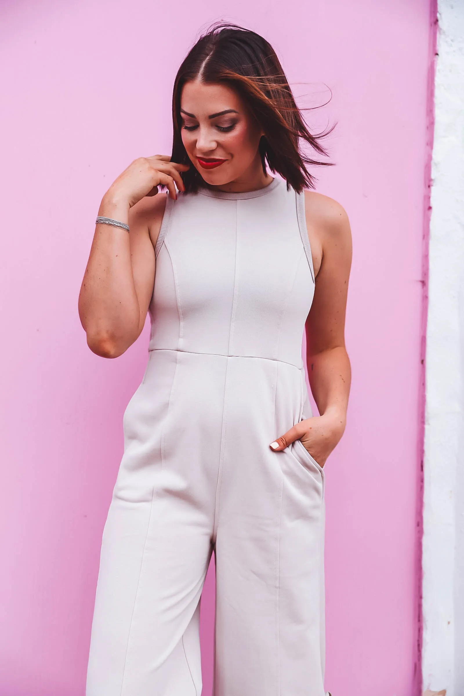 Chelsie Jumpsuit-Light Mocha