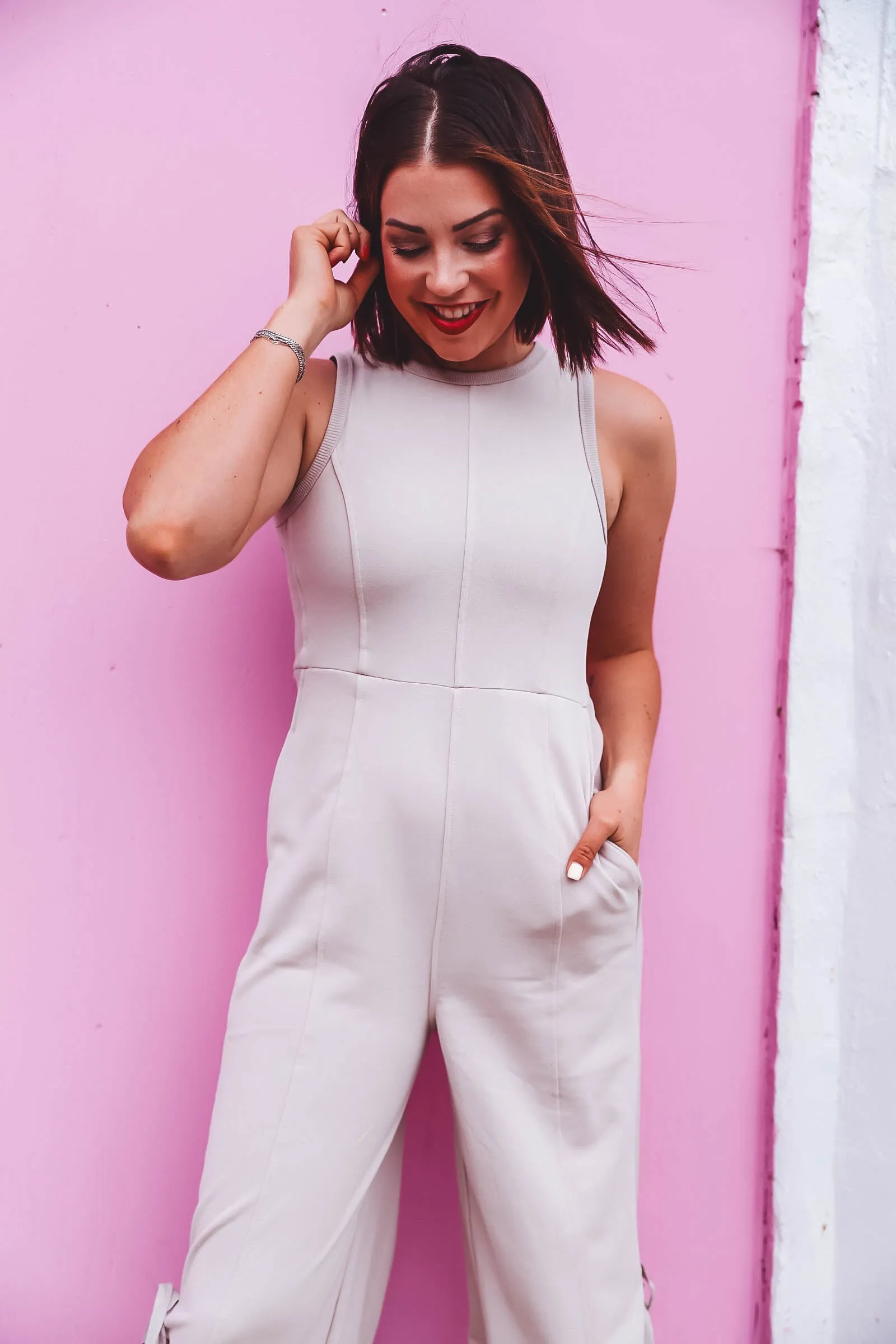 Chelsie Jumpsuit-Light Mocha