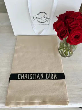 Christian Dior Camel J’Adior Scarf