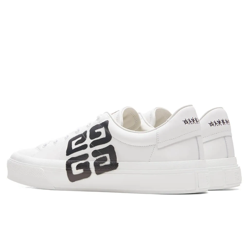 City Court Lace-Up Sneaker - White/Black