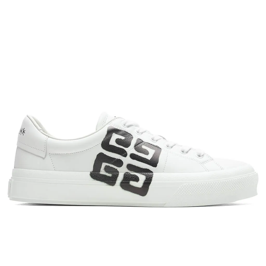 City Court Lace-Up Sneaker - White/Black