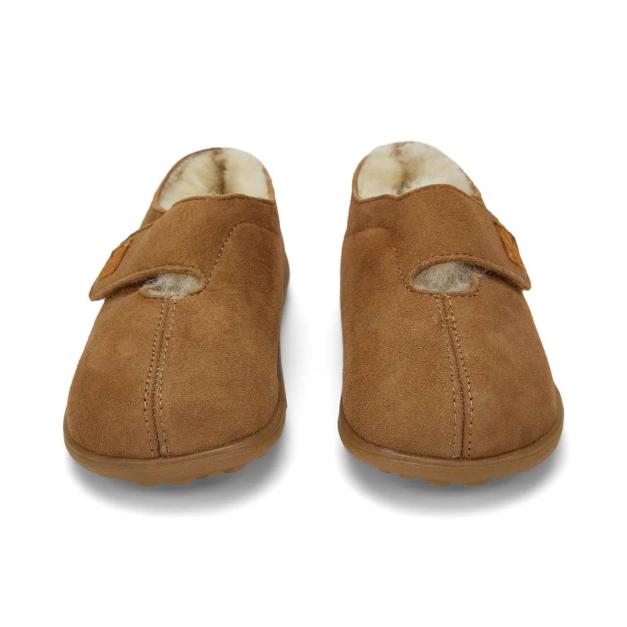 Colby Shearling Slipper Shoe - Brown