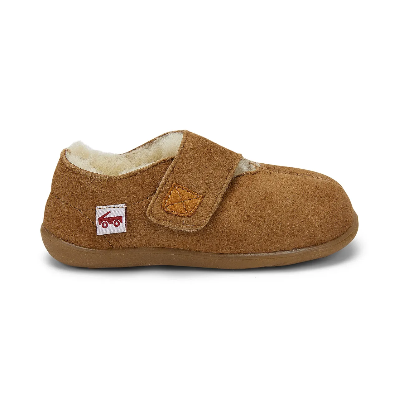 Colby Shearling Slipper Shoe - Brown