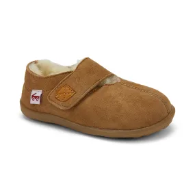 Colby Shearling Slipper Shoe - Brown