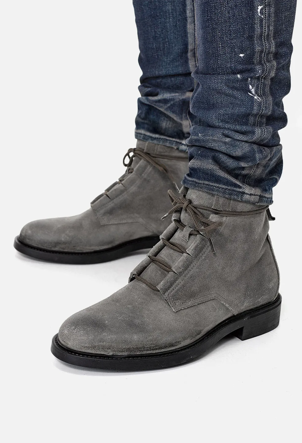 COMBAT BOOTS / WAXED SUEDE