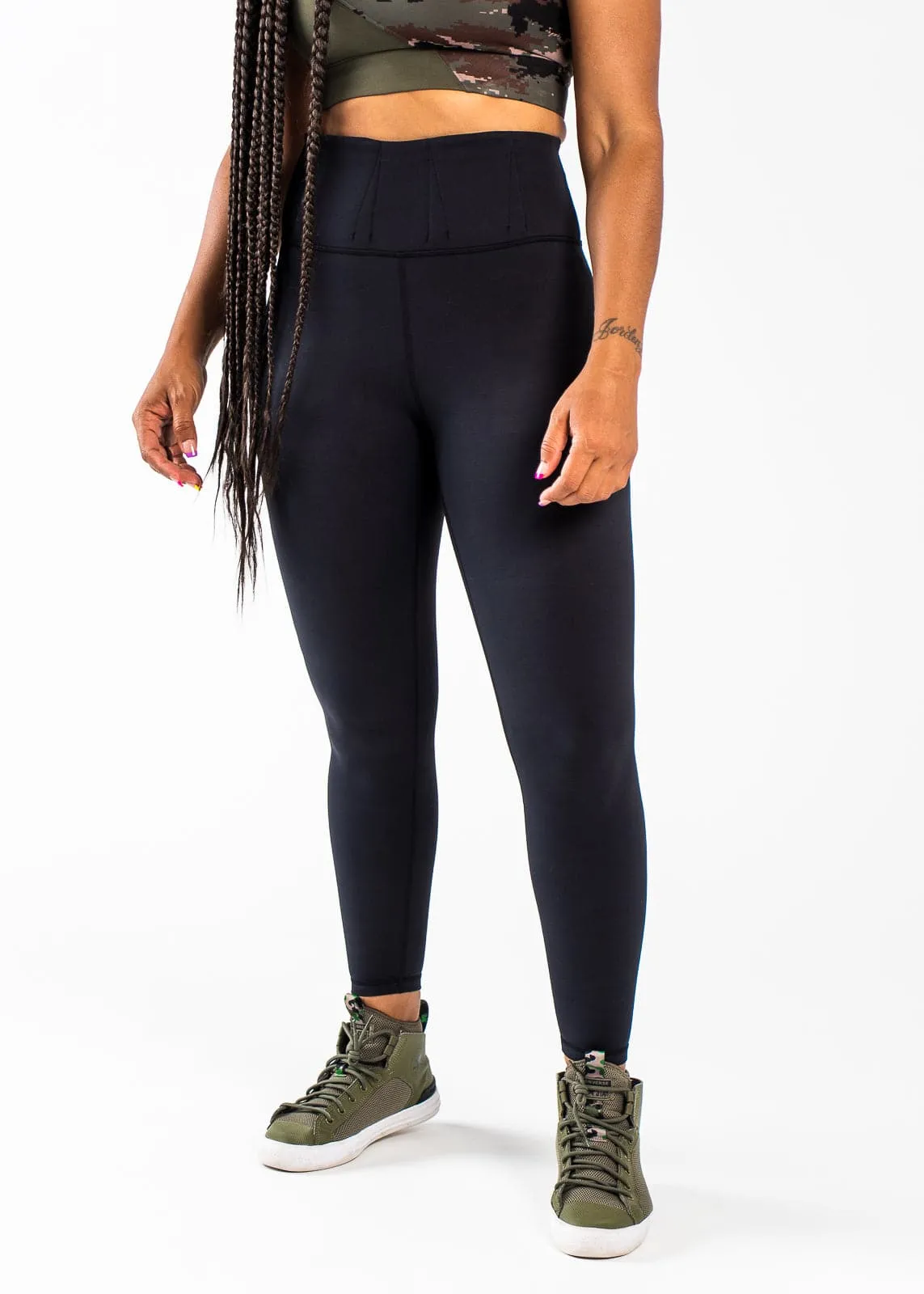 Concealed Carry Leggings Without Pockets | Black