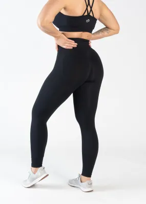 Contour Seamless Leggings | Black