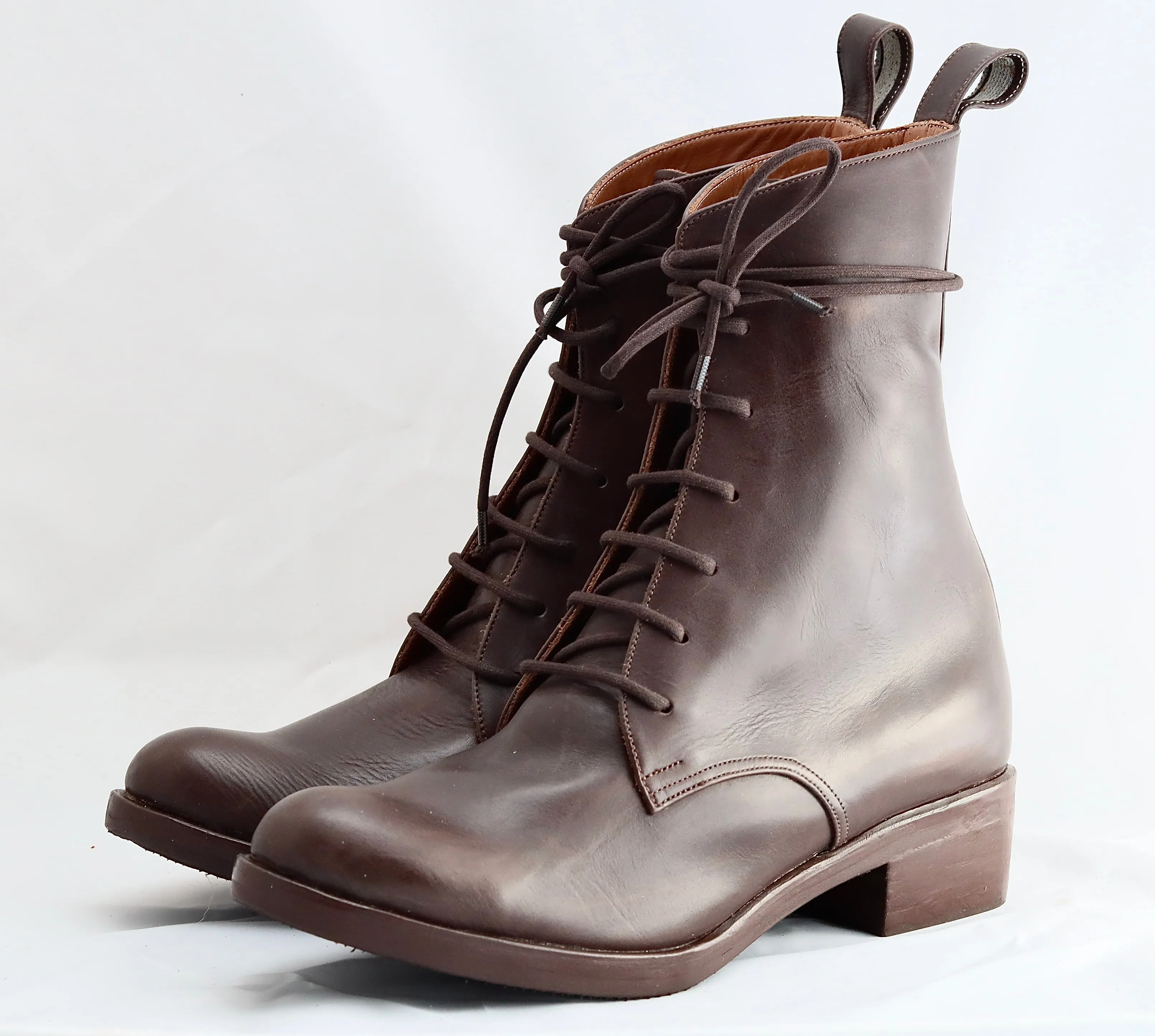 Derby Boot high | choc | calf