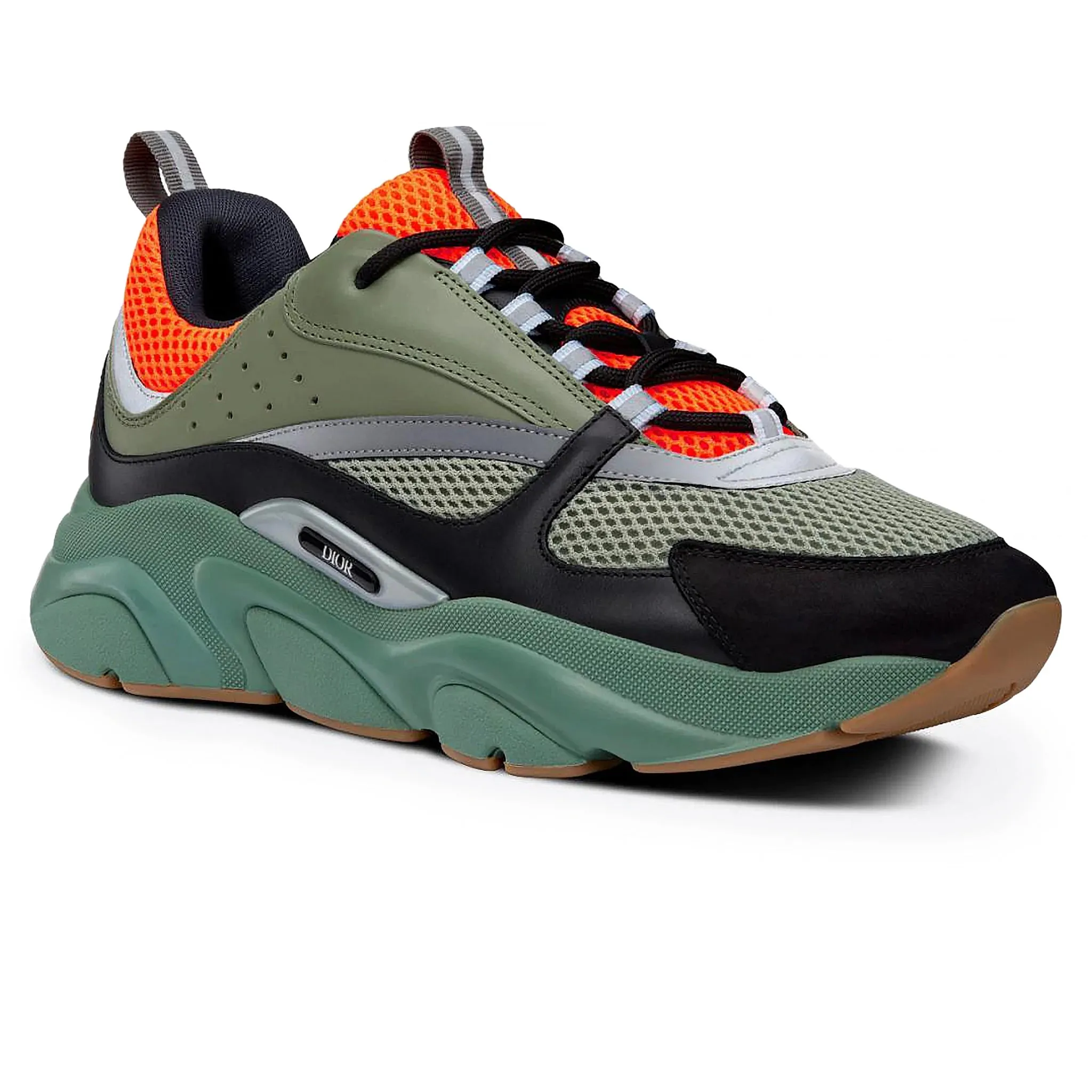 Dior B22 Orange Olive Black Trainer