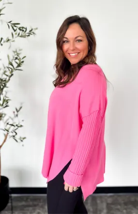 Eden Relaxed Pink Sweater