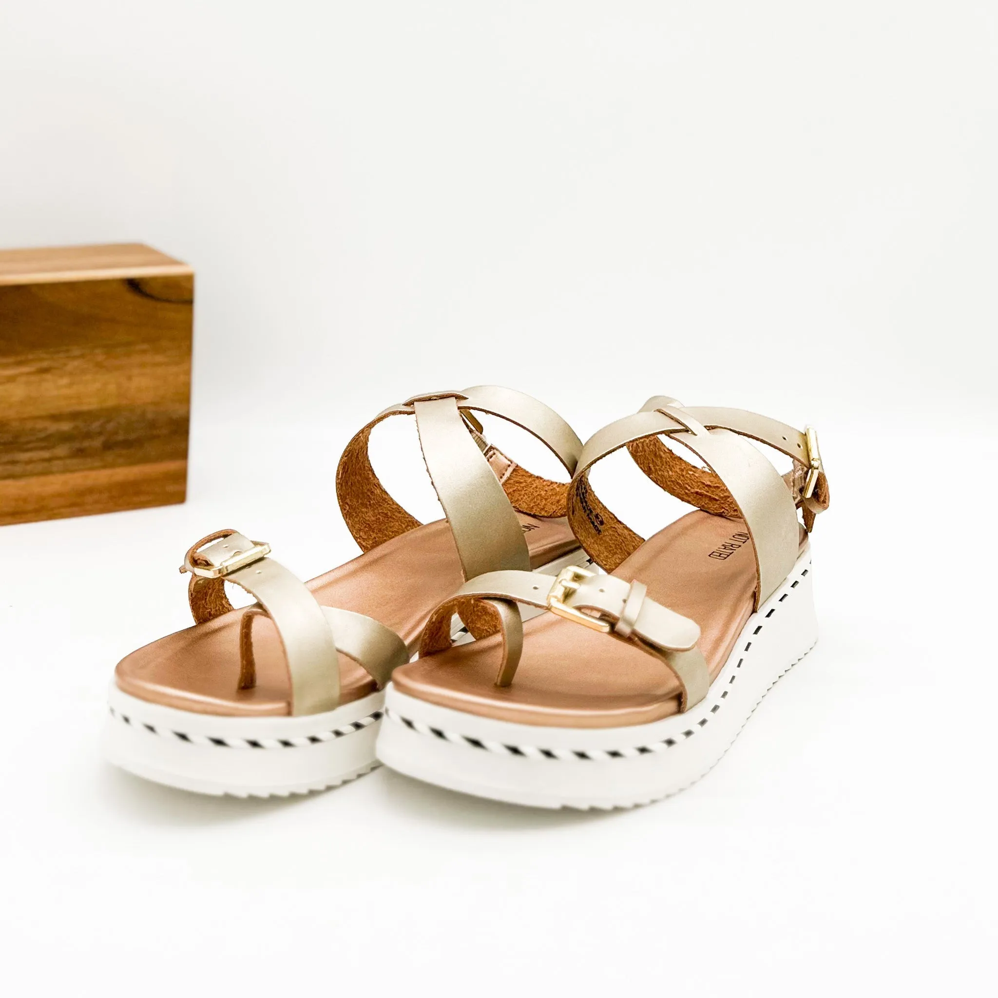 Enna Sandal in Rose Gold