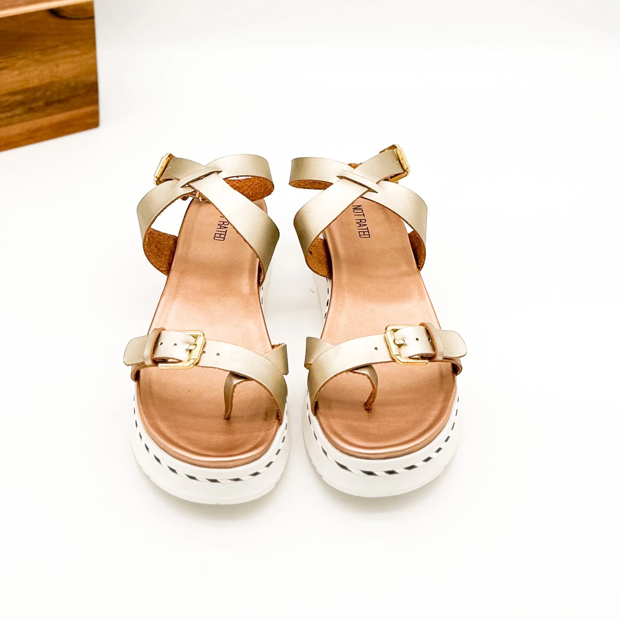 Enna Sandal in Rose Gold