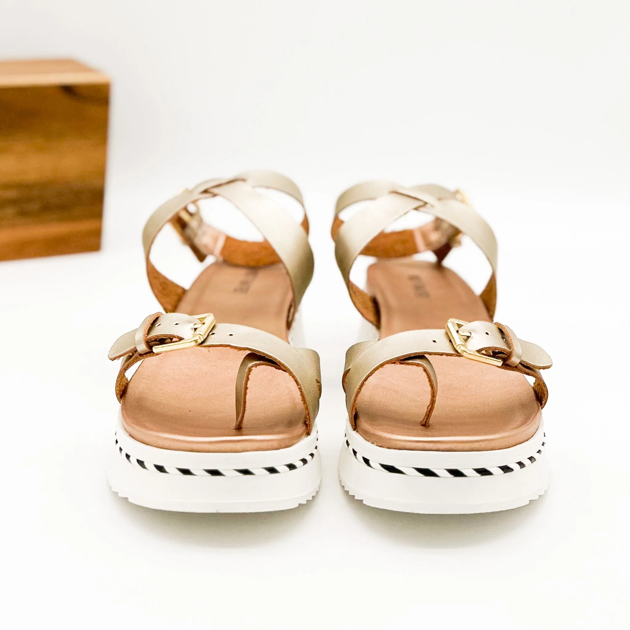 Enna Sandal in Rose Gold