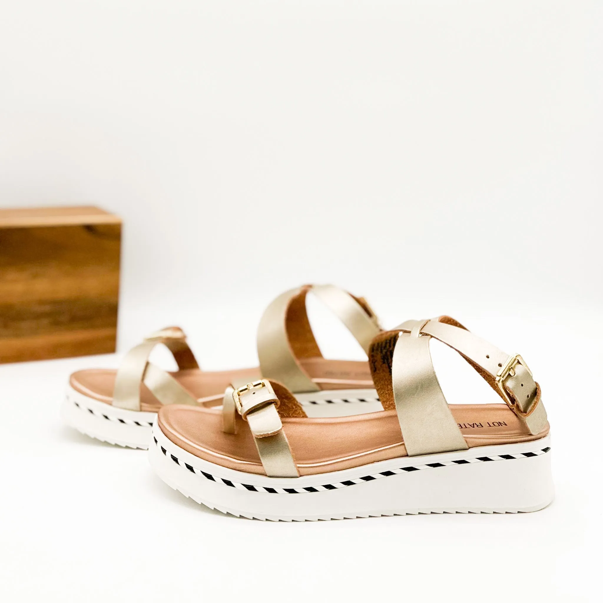 Enna Sandal in Rose Gold