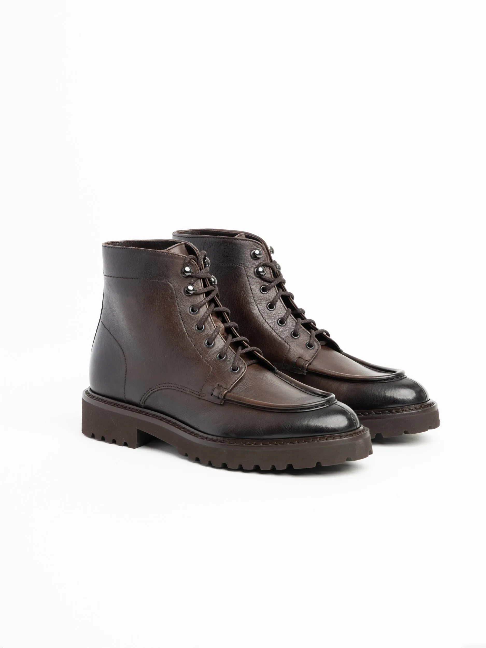 Espresso Triumph Leather Hiker Boots