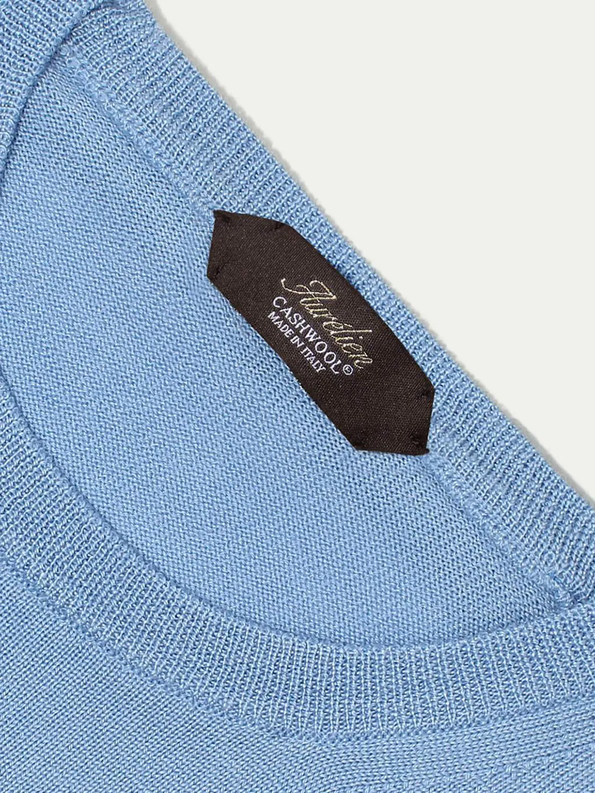 Extrafine Merino Crew Neck Sweater Light Blue