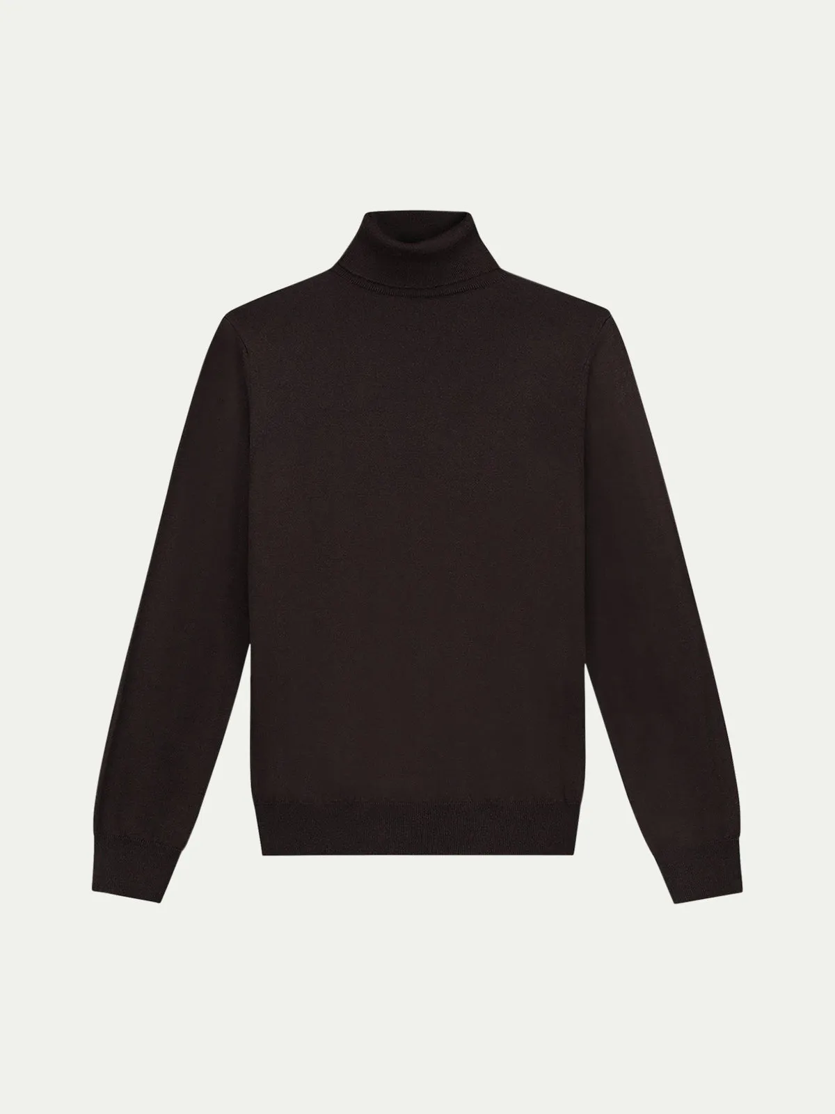 Extrafine Merino Rollneck Brown