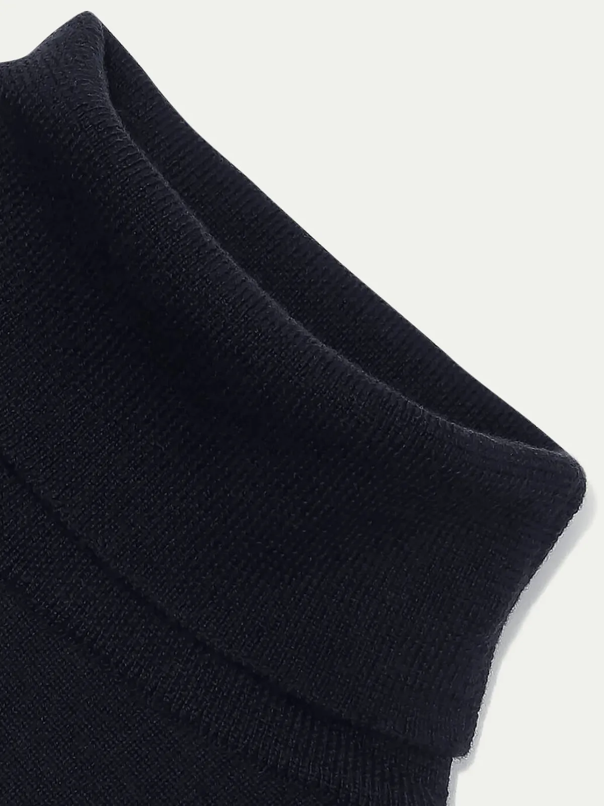 Extrafine Merino Rollneck Navy