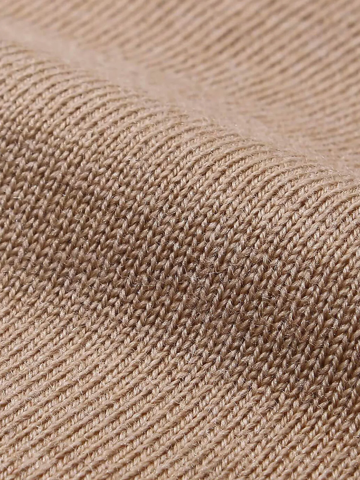 Extrafine Merino V-Neck Beige