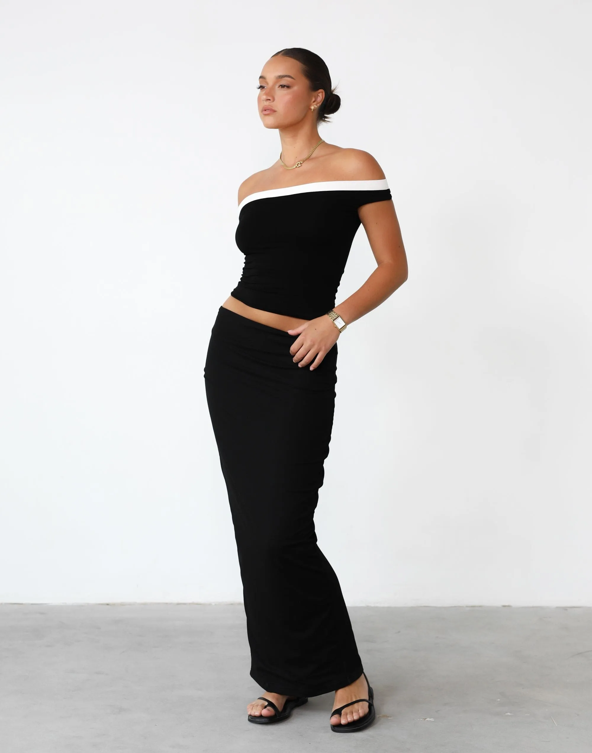 Fable Maxi Skirt (Black)