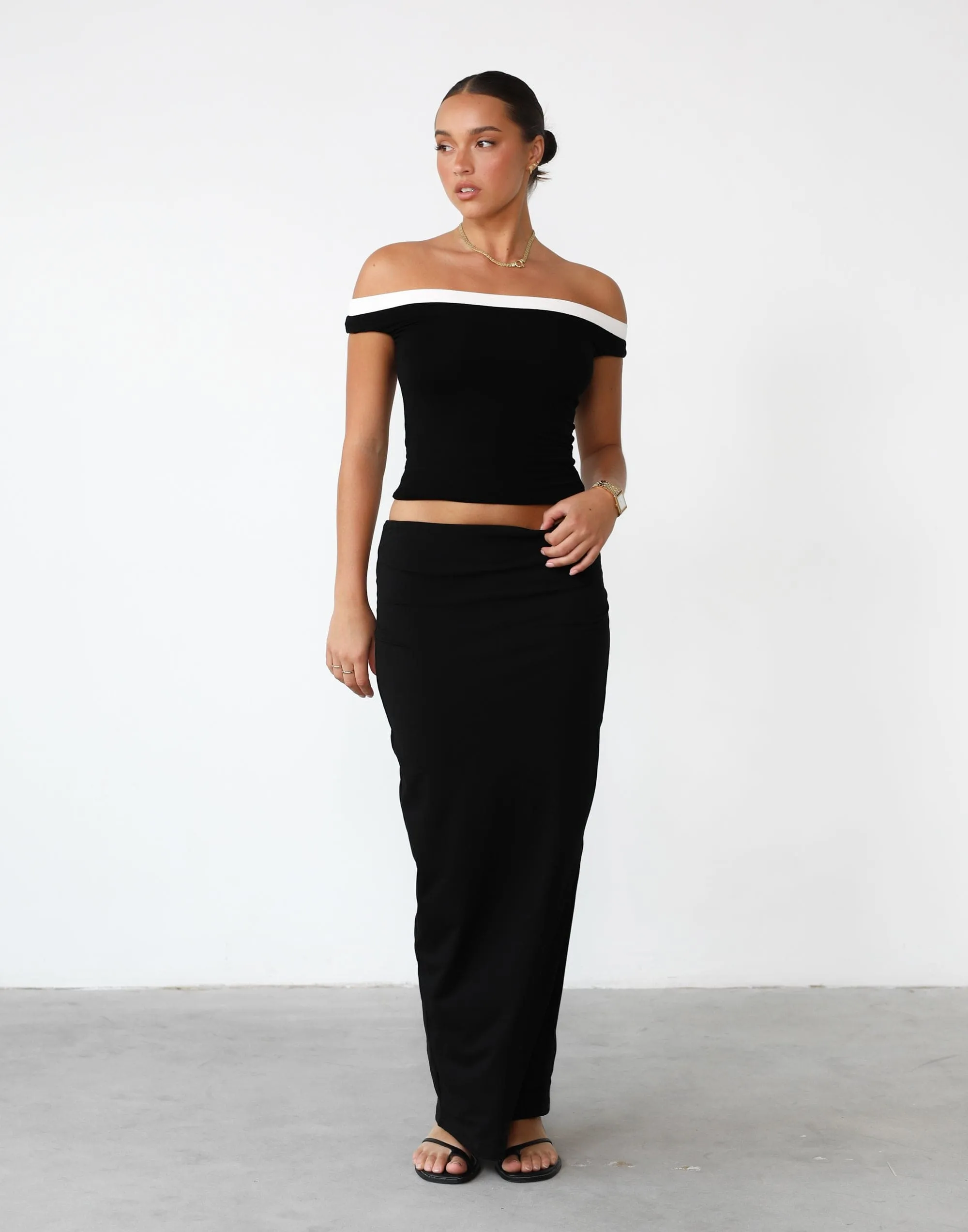 Fable Maxi Skirt (Black)